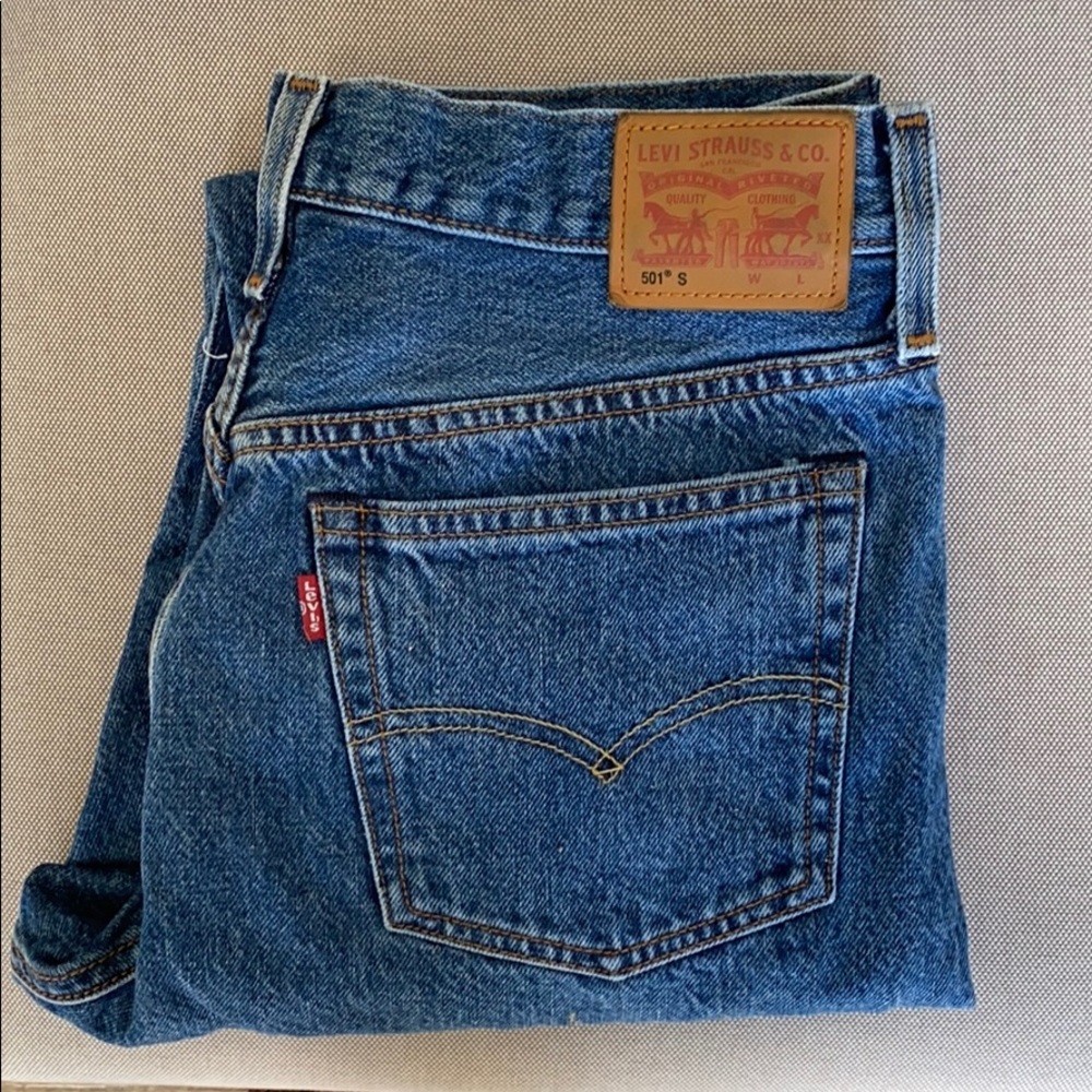 501 LEVI’S dark wash skinny jeans
